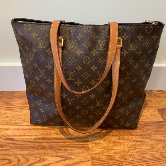 Beautiful Louis Vuitton Monogram Cabas Mezzo Shoulder Hand Tote Bag - Picture 15 of 17